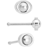 20G 1/4 5mm Multicolor Eyes Nose Bone Set of 4