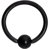 18G 5/16 Matte Black IP BCR Captive Ring