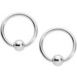 14G 9/16 1/2 Purple Blue Star BCR Barbell Nipple Ring Set