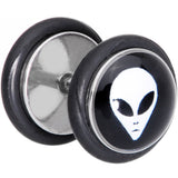 Black White Outer Space Alien Cheater Plug