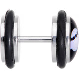 Black White Spaceship UFO Cheater Plug