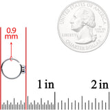 20G 5/16 Light Blue Faux Opal Triad Seamless Circular Ring