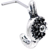 20G Celestial Sun and Moon Faux Hoop L Shaped Nose Ring