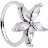 20G 5/16 Clear Gem Starflower Seamless Circular Ring