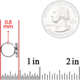 20G 5/16 Clear Gem Starflower Seamless Circular Ring