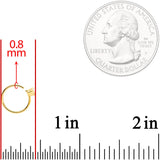 20G 5/16 Clear CZ Gem Trio Gold Tone Seamless Circular Ring