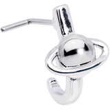 20G Ring of Saturn Faux Hoop L Shaped Nose Ring
