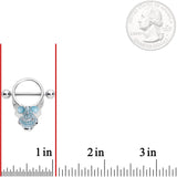 14G 9/16 Glow in the Dark Skull Nipple Shield Set