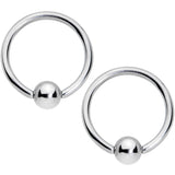 14G 9/16 5/16 Aqua Gem Hearts BCR Barbell Nipple Ring Set