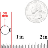 20G 5/16 Blue White Faux Opal Cross Seamless Circular Ring