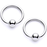 14G 9/16 1/2 Pink Gem Floral Hearts BCR Barbell Nipple Ring Set