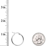 20mm Stainless Steel Hoop Earrings