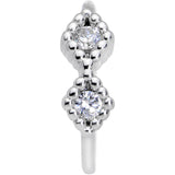 20G 5/16 Clear CZ Gem Infinity Symbol Seamless Circular Ring