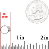 20G 5/16 Clear CZ Gem Infinity Symbol Seamless Circular Ring