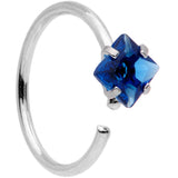 20G 5/16 Multicolor Single Gem Regal Rhombus Nose Hoop Set of 6