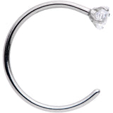 20G Clear Gem Rhombus Multiple Size Nose Hoop Set of 5