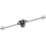 14G Bumbling Bumblebee Industrial Barbell 38mm