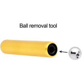 3mm to 4mm Yellow Aluminum Body Piercing Ball Removal Tool