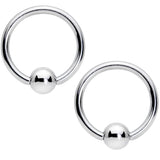 14G Clear Gem Rose Gold Tone Flowers BCR Barbell Nipple Ring Set