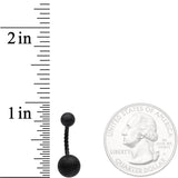 Black Anodized Tastefully Twisted Belly Ring