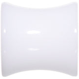 0G White UV Reactive Acrylic Saddle Plug Set