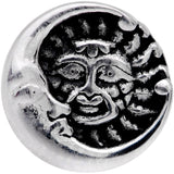 Celestial Snuggle Sun and Moon Barbell Tongue Ring