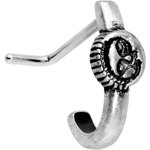 20G 3/16 Celestial Romance Faux Hoop L Shaped Nose Ring