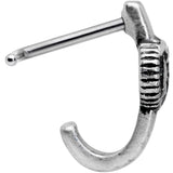 20G 3/16 Celestial Romance Faux Hoop L Shaped Nose Ring