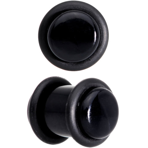 0G Basic Black Acrylic Straight Plug Set