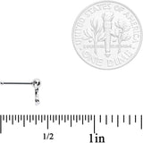 20G 1/4 Ring of Saturn Dangle Nose Bone