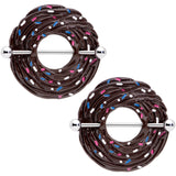 14G 33mm Chocolate Cupcake Nipple Shield Set