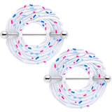 14G 33mm Vanilla Cupcake Nipple Shield Set