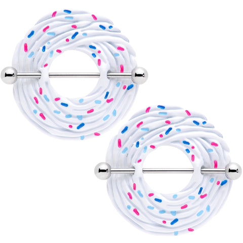 14G 33mm Vanilla Cupcake Nipple Shield Set