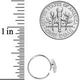 18G 3/8 Clear Black CZ Gem Nautical Octopus Nose Hoop