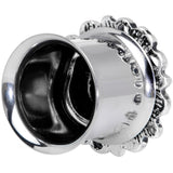 Aurora Gem Filigree Flower Double Flare Plug Set 2G to 1 Inch