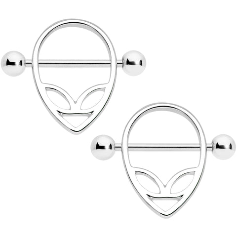 14G 9/16 UFO Alien Nipple Shield Set