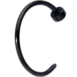 22G 5/16 Black PVD Stainless Steel Disc Nose Hoop