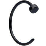 22G 5/16 Black PVD Stainless Steel Disc Nose Hoop