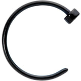 22G 5/16 Black PVD Stainless Steel Disc Nose Hoop