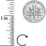 22G 5/16 Black PVD Stainless Steel Disc Nose Hoop