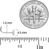 18G 5/16 Spring Flower L Shaped Nose Ring