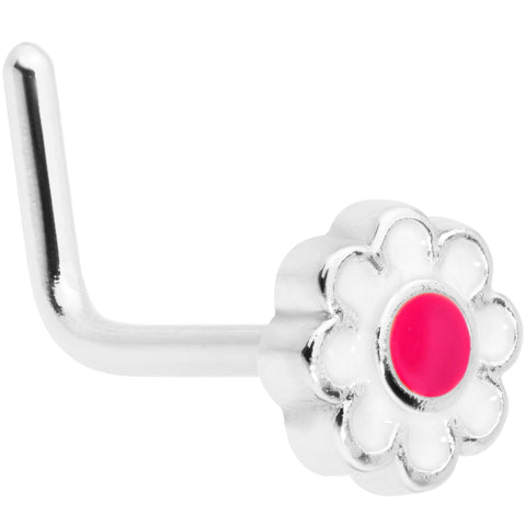 20G 5/16 Spring Flower L Shaped Nose Ring