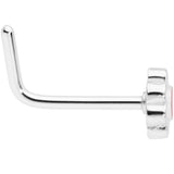 20G 5/16 Spring Flower L Shaped Nose Ring