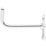 20G 5/16 Key to Your Heart L Shaped Nose Ring