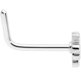 20G 1/4 St Patricks Day Shamrock L Shaped Nose Ring