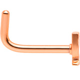 18G 5/16 Rose Gold Tone New Years Champagne L Shaped Nose Ring