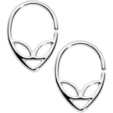 14G 9/16  UFO Alien Nipple Ring Set
