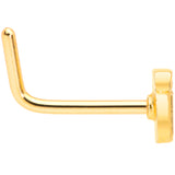 20G 5/16 Gold Tone Happy Hour Beer Mug L Shaped Nose Ring