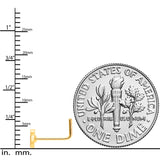 22G 5/16 Gold Tone Happy Hour Beer Mug L Shaped Nose Ring