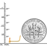 20G 5/16 Pink Gold Tone Nerdy Easter Bunny L Shaped Nose Ring